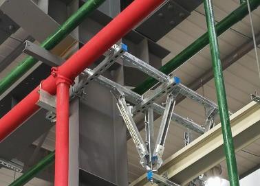 牟定该抗震支架的整体式支吊架结构协调性好